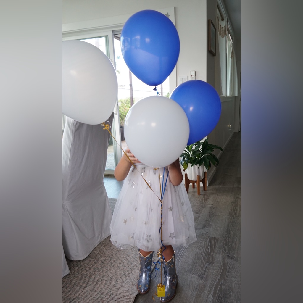 White Tulle Star-Embellished Kids Dress — image 2 of 4